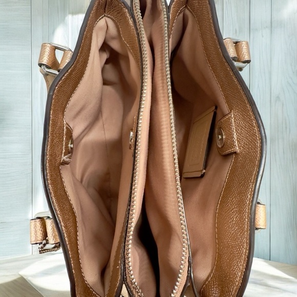 Coach Mini Sage Carryall Rose Gold metallic silver hardware - Picture 4 of 12